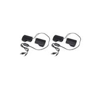 2X Clip Portable USB Stereo Speaker Soundbar per Notebook Laptop Pc Pc Mp3 Music Player