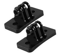 2X CNC Paracadutismo Casco Fisso Monti per Hero 1 2 3 3+ 4 5 Sessione/ Yi / SJ / GitUp Sport Telecamera Nero