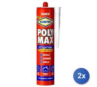 2x Collante Uhu Bostik POLY MAX Express, modello 6300460, colore Bianco, per e
