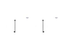 2x Collegamenti barra stabilizzatrice SIDEM Davanti S+D per BMW 3 E90, 3 E91, 3