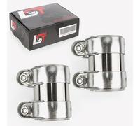 2X Collegamento Doppia Fascetta Scarico Ø 60X95 Mm Per PORSCHE Cayenne Panamera