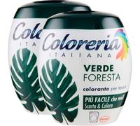 2X Coloreria Italiana Colorante per Tessuti per Lavatrice Colore Verde Foresta R