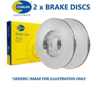 2x Comline 257mm Ventilato Ricambio Qualità OE Dischi Freno (Coppia) ADC0289V