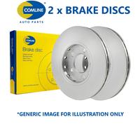 2x Comline 257mm Ventilato Ricambio Qualità OE Dischi Freno (Coppia) ADC2600V