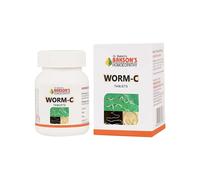 2x compresse Bakson WORM C (75tab) sverminazione di tutti i tipi di vermi, th...