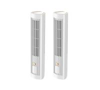 2X Condizionatore D'Aria Remoto Automatico Portatile, Condizionatore D'Aria Personale USB con Ventilatore Elettrico A 3 Velocità Bianco