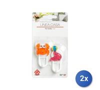 2x Confezione 2 Ganci Elibaby Art 139/2 Home