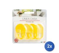 2x Confezione 4 Ganci Adesivi Midi 8030/4 Home