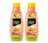 2X Confezione Per Biffi Maionese Lime e Pepe Rosa Professionale, Flacone da 800 g, Maionese ideale per Tacos, Pokè e Tempura.