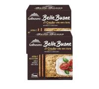 2X Confezione Per Galbusera Belle Buone Cracker Integrali con Avena e Mix di Semi di Girasole, Papavero e Zucca 200g