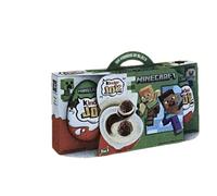 2X Confezione Per Kinder Joy - Set di 3 Uova con Sorpresa, Due Croccanti Waferini Dentro a un Doppio Strato di Crema al Latte e Crema al Cacao, un Gioco Unico Mojang Minecraft, 120gr