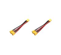 2X Connettore Batteria Parallelo XT60 1 Femmina A 2 Maschi Cavo Doppia Prolunga Y Splitter Cavo In Silicone 14AWG per Batteria RC