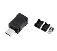 2x CONNETTORE SPINA MICRO USB VOLANTE MASCHIO M spinotto cavo