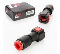 2X Connettore Tubo Carburante Accoppiamento Rapido 6.3X8Mm Dritto