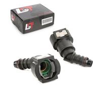 2X Connettore Tubo Carburante Collegamento Rapido 11,8 - 12 Mm 45° Angolo