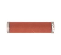 2x CONTEC maniglia Traveller vera pelle 138 mm morsetto manubrio marrone mani...