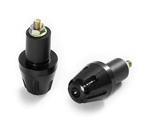 2x Contrappesi Universali Manubrio 17mm Stabilizzatori Moto Scooter Nero