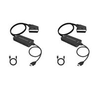 2X Convertitore Audio da Scart A Convertitore Audio L'Adattatore per Decod3541