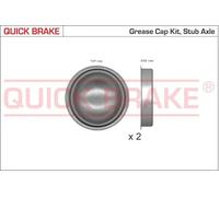 2x Coperchio cuscinetto mozzo 9822K QUICK BRAKE per PEUGEOT CITROËN