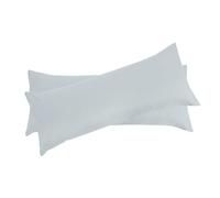 2x coperchio cuscino federa lungo federe per cuscini corpo grigio chiaro 20"x60"