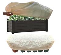 2x Copertura Antigelo Piante,Cappuccio Protezione Piante Inverno In Tessuto Non Tessuto,Copertura Piante Inverno Antigelo, Cerniera E Coulisse Per Fioriere Rettangolari Esterno E Vasi Fiori Da Balcone