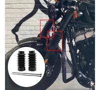 2x copertura antipolvere ammortizzatore forcella anteriore adatta per Harley