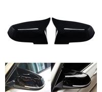 2X Copertura Calotta Specchietto Retrovisore Nero Gloss Per BMW Serie 2 4