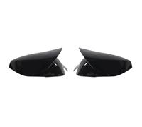 2x Copertura dello specchietto retrovisore Ala laterale della custodia specchio Nero lucido per Q50 Q60 QX30 Q70 2014-2021 Car Styling Calotte Ricambio Specchietti Esterni(1 pair black)