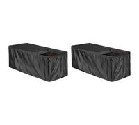 2X Copertura Esterna del Deck Box con Cerniera Copertura Impermeabile Scato4758