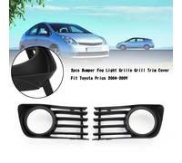 2X Copertura Griglia Fendinebbia Bumper Adatta Per Toyota Prius 2004-2009 Nera