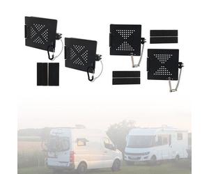 2X Copertura Per Cap End Di Paraurti RV Nera Per Camper RV Esterno