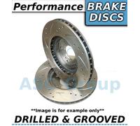 2X (Coppia) Dischi Freno Forati E Scanalati Ad Alte Prestazioni - 290Mm