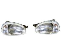 2x COPPIA FARI FANALE PROIETTORE ANTERIORE SX DX H4 per OPEL CORSA B 1993- Ele