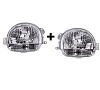 2x COPPIA FARI FANALE PROIETTORE ANTERIORE SX DX H4 per Renault Twingo II 01-07