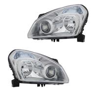 2x Coppia Fari Fanali Anteriori H7-h7 per Nissan Qashqai 2007-2010