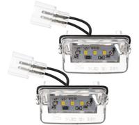 2x COPPIA LUCE TARGA POSTERIORE LED PER PEUGEOT 206 207 306 307 308 406 407 5008