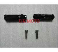 2x coppia pedalini universali moto neri pieghevoli ERGAL poggia piede pedane