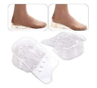 2X Coppia Spessori,Solette Interne alle Scarpe per Sollevare Il Tallone, Alzatacco in Silicone, Subito 5 Cm Piu', Trasparente, Invisibile, per Uomini e Donne
