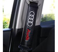 2x Copri Cintura Sicurezza per Audi A3 A4 A6 Q3 Q5 Q7 Linea S Sport Carbon