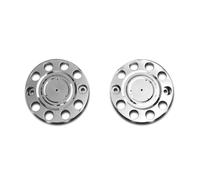 2X COPRICERCHI IN ACCIAIO INOX 22,5" PER CAMION UOMO SCANIA VOLVO DAF