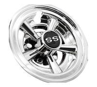 2X(Copriruota per Carrello da da 1 Pezzo da 8 Pollici, Coprimozzo con 6250