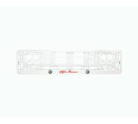 2x Cornice Portatarga Bianco Europeo Surround per appassionati Alfa Romeo