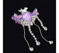 2x Corona Nappa Dritto Foro Perline Fai da Te Cella Telefono Portachiavi Collana