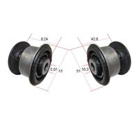 2x CORTECO Supporto Braccio Oscillante Frontale per VW Touareg 7LA 7L6 7L7 Audi