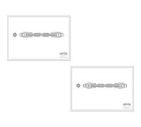 2X CORTECO Tubo Frenante Anteriore Per VW Passat 3B3 1.6 2.0 Audi A8 4D2 4D8 4.2