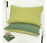 2x Cotone Federa 1 Coppia Camera da Letto Cuscini Cover Casi Casalinga Morbido