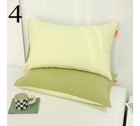 2x Cotone Federa 1 Coppia Camera da Letto Cuscini Cover Casi Casalinga Morbido
