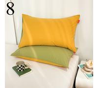 2x Cotone Federa 1 Coppia Camera da Letto Cuscini Cover Casi Casalinga Morbido