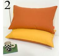 2x Cotone Federa 1 Coppia Camera da Letto Cuscini Cover Casi Casalinga Morbido
