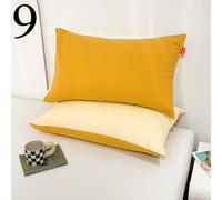 2x Cotone Federa 1 Coppia Camera da Letto Cuscini Cover Casi Casalinga Morbido